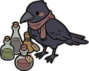 Cats and small animals, a sticker from the Witch Workshop world