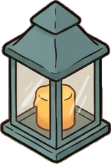 Candles and small lights, a sticker from the Witch Workshop world