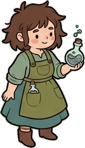 People standing, a sticker from the Witch Workshop world