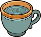 Food and drinks, a sticker from the Witch Workshop world