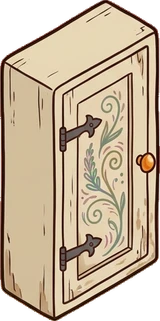 Wall cabinets, a sticker from the Witch Workshop world