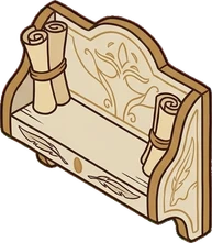 Wall shelves, a sticker from the Witch Workshop world