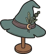 Bags, hats and shoes, a sticker from the Witch Workshop world