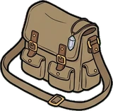 Bags, hats and shoes, a sticker from the Witch Workshop world