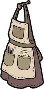 Bags, hats and shoes, a sticker from the Witch Workshop world