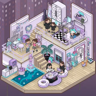 Eine Das K-Pop-Zimmer-Ecke, von einem Spieler eingerichtet: 61 Sticker